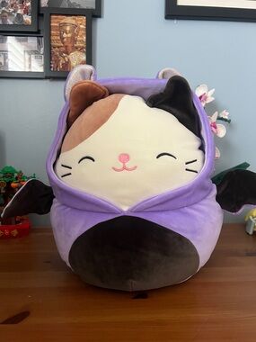 Squishmallows Purple Bat Cat Plush